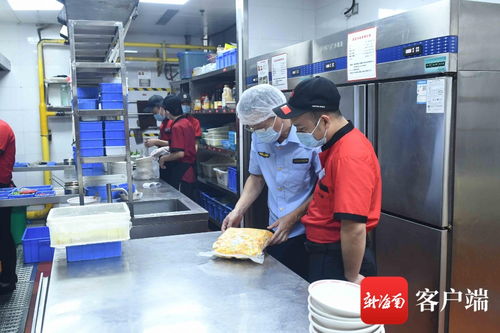 海口美蘭區“隨機查餐廳”行動 筑牢食品安全防線，倡導節約文明用餐